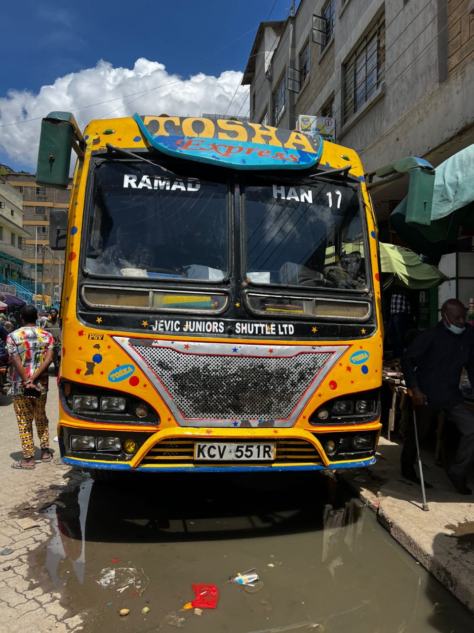Comfortable bus interior